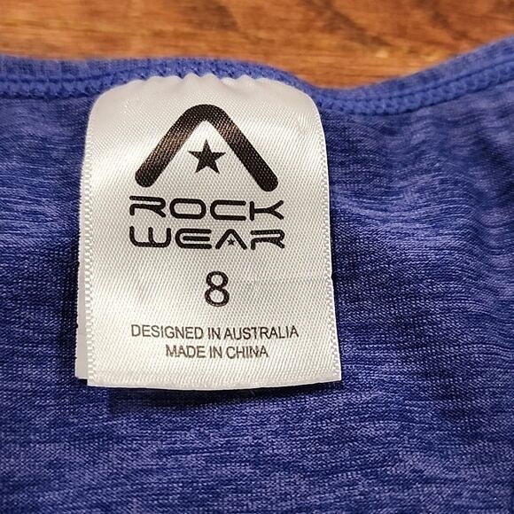 Rockwear Racerback Tank Top Size AU 8 US 4 Australian Activewear Workout Gym - Picture 2 of 6